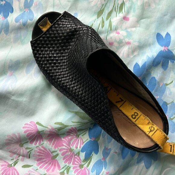 Marsell Woven Peeptoe Heeled Mules - 37 - Picture 2 of 14